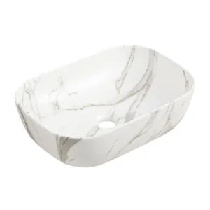 LAVABO MILOS BIANCO 460X330X135 MM TILES 2000