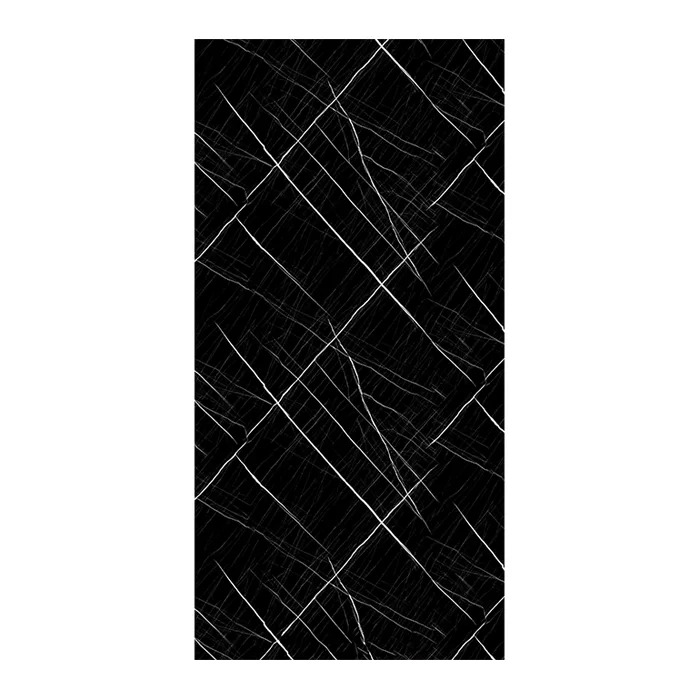 LAMINA PVC MARMOL NEGRO 122X244 CM TILES