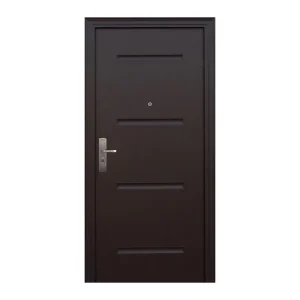 PUERTA DE SEGURIDAD RESIDENCIAL MODELO TURIN COLOR CHOCOLATE .95X2.13 DERECHA