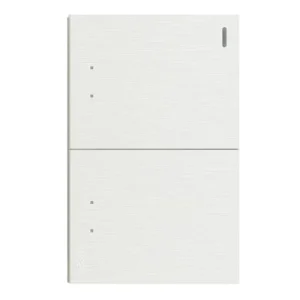 BF09-B -PLACA PLANA CON 2 INTERRUPTORES DE ESCALERA BLANCO FLAT LUCEK