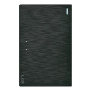 BF01/3-N - PLACA PLANA CON 1 INTERRUPTOR DE ESCALERA NEGRO FLAT LUCEK