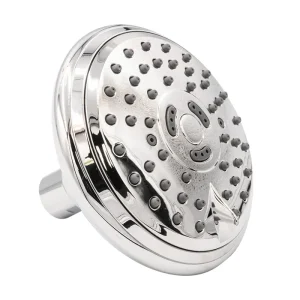 PR-C502 REGADERA DE MASAJE REDONDA 11CM CROMO COFLEX