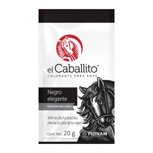 COLORANTE NEGRO ELEGANTE 20GR. El Caballito
